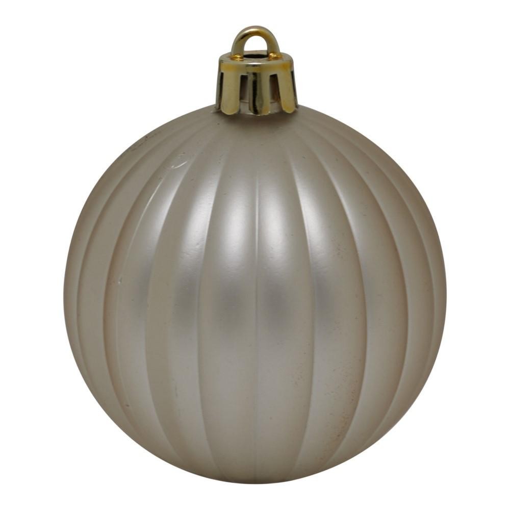 BOX 6 SFERE PLASTICA CHAMPAGNE